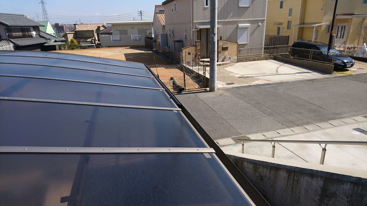 落ち葉除けネット設置 常滑市 | カーポート修理ならエクステリアの窓口常滑市