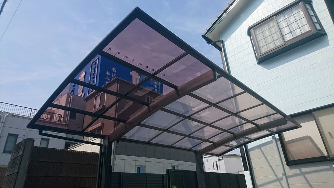 カーポートパネル交換 常滑市 | カーポート修理ならエクステリアの窓口常滑市