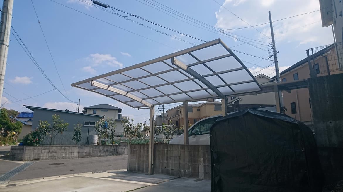カーポート新設工事 常滑市 | カーポート修理ならエクステリアの窓口常滑市