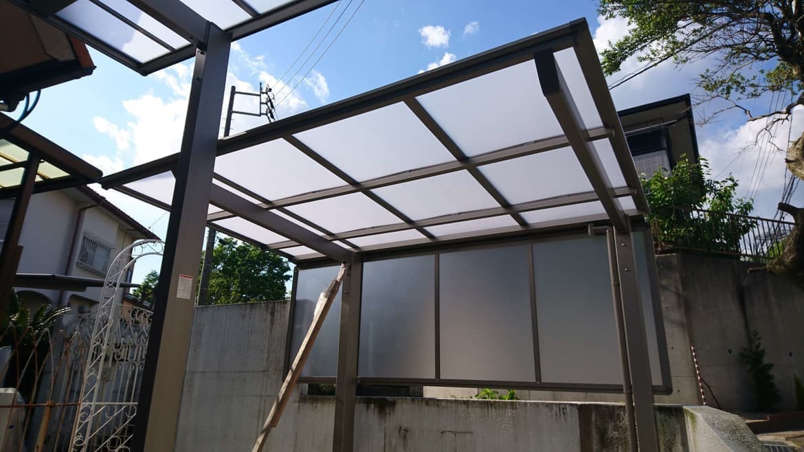 サイクルポート修理なら常滑市のエクステリアの窓口常滑市