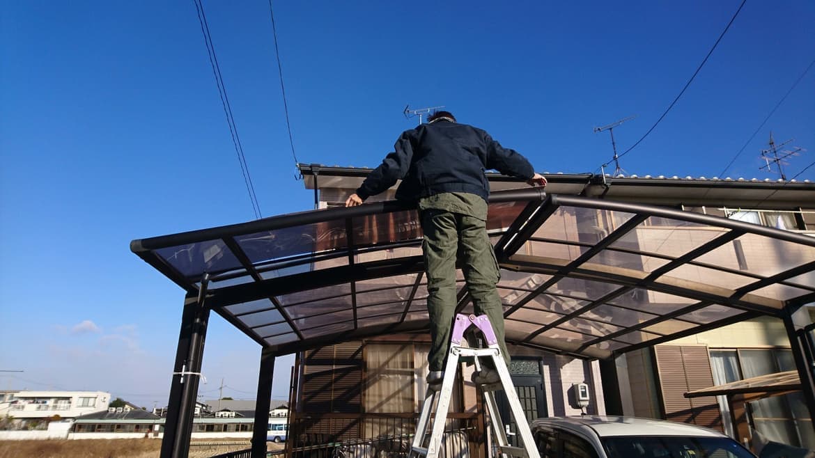 カーポートパネル交換なら常滑市のエクステリアの窓口常滑市