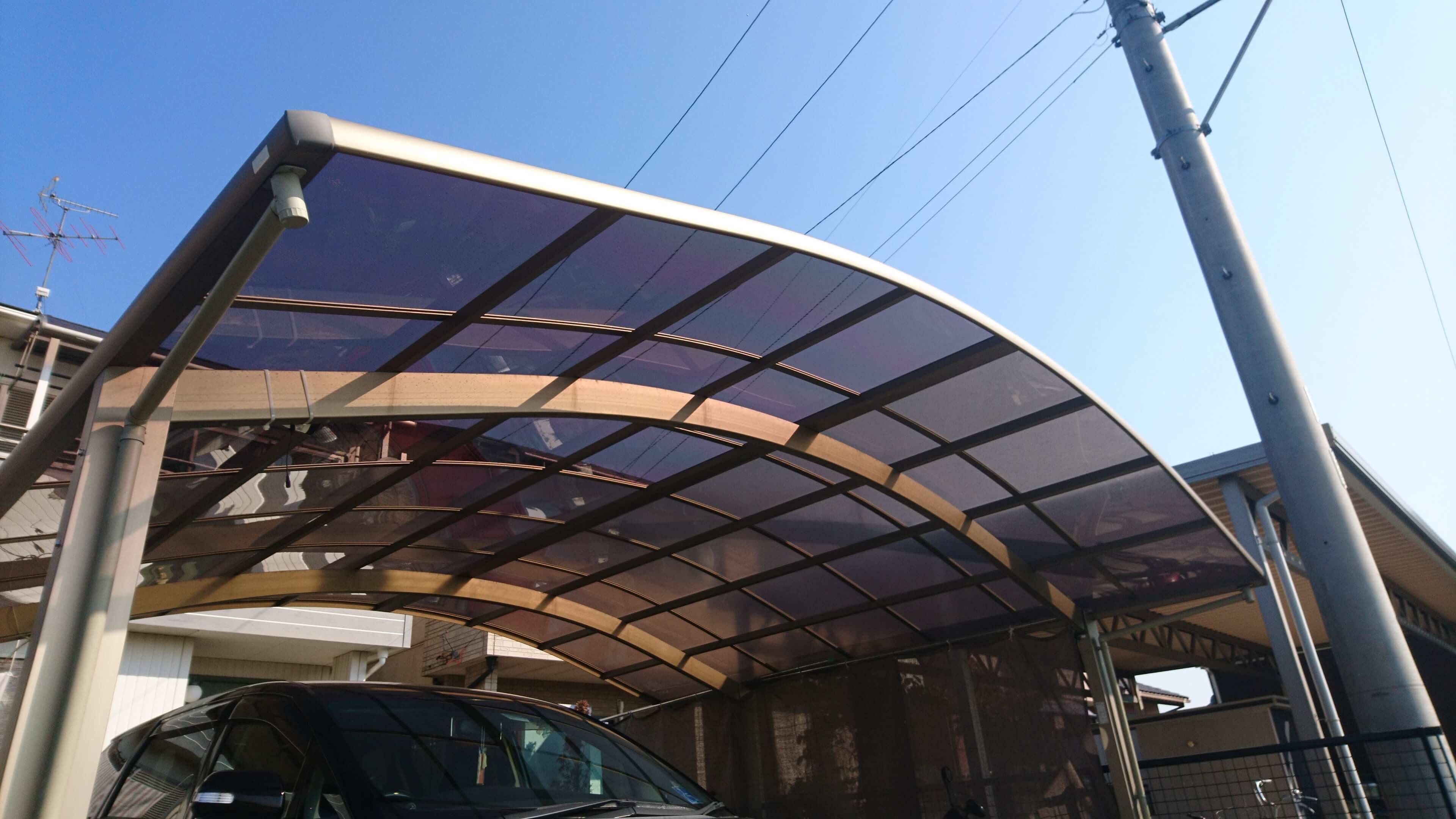 カーポート屋根パネル交換 常滑市 | カーポート修理ならエクステリアの窓口常滑市