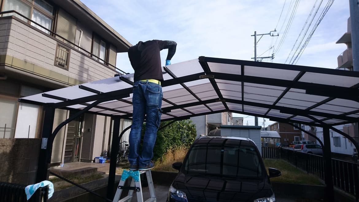 カーポート波板交換 常滑市 | カーポート修理ならエクステリアの窓口常滑市