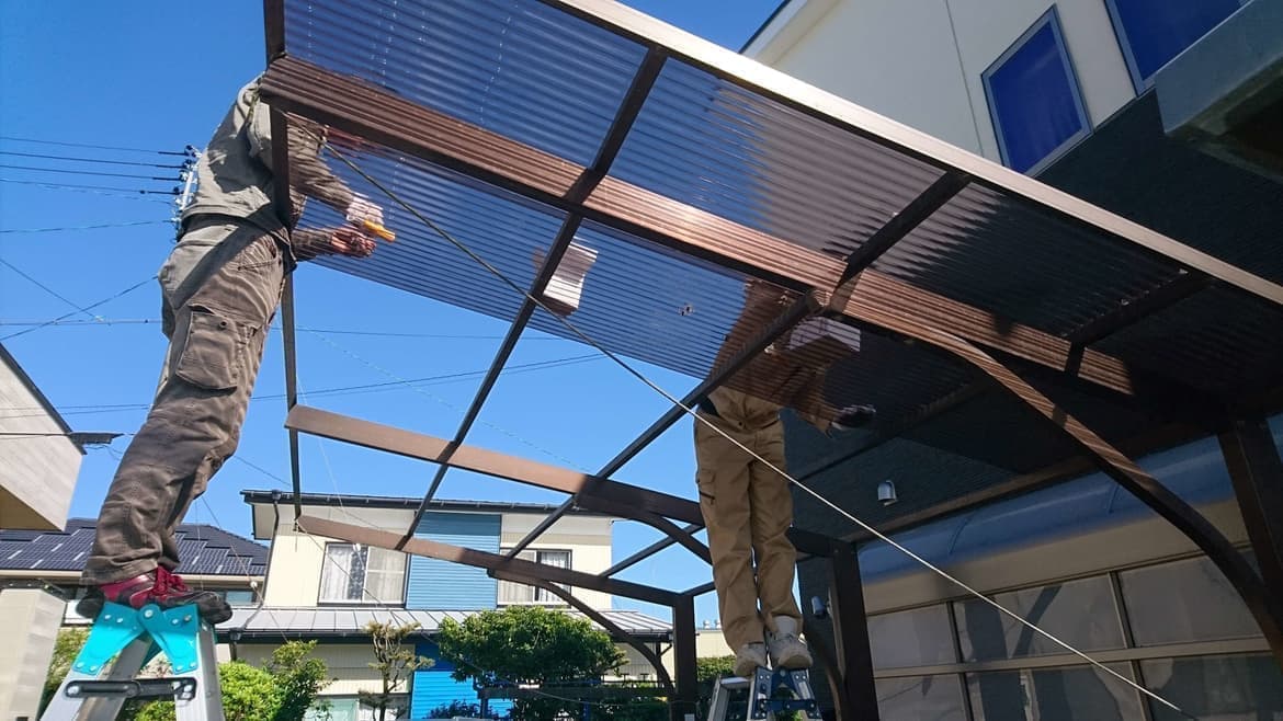 カーポート波板交換 常滑市 | カーポート修理ならエクステリアの窓口常滑市